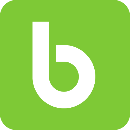 BrioDirect app icon. Green background with a white B